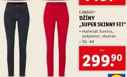 Lidl DŽÍNY ,,SUPER SKINNY FIT nabídka