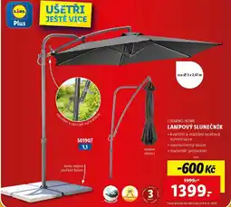 Lidl LAMPOVÝ SLUNEČNÍK nabídka