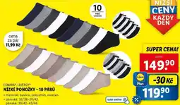 Lidl NÍZKÉ PONOŽKY - 10 PÁRŮ nabídka