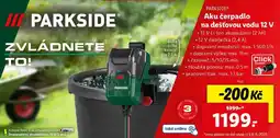 Lidl Aku čerpadlo na dešťovou vodu 12 V nabídka