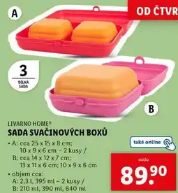 Lidl SADA SVAČINOVÝCH BOXŮ nabídka
