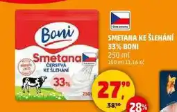 Penny Market SMETANA KE ŠLEHÁNÍ 33% BONI, 250 ml nabídka