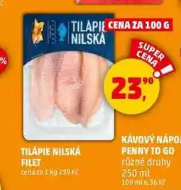 Penny Market TILÁPIE NILSKÁ FILET, 100 g nabídka