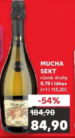 Kaufland MUCHA SEKT nabídka