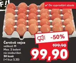 Kaufland Čerstvá vejce nabídka