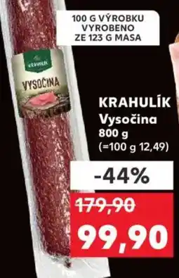 Kaufland KRAHULIK Vysočina nabídka