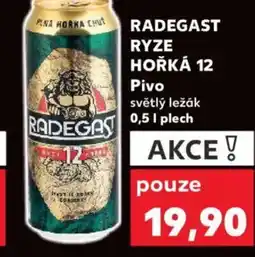 Kaufland RADEGAST RYZE HOŘKÁ 12 Pivo nabídka
