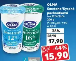 Kaufland OLMA Smetana/Kysaná pochoutková nabídka