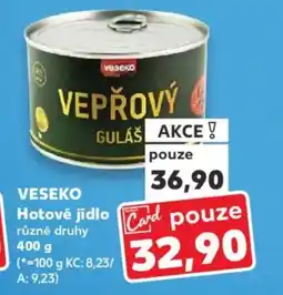 Kaufland VESEKO Hotové jídlo nabídka