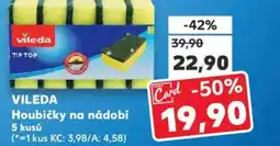 Kaufland VILEDA Houbičky na nádobí nabídka