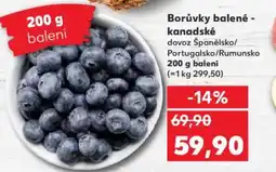 Kaufland Borůvky balené - kanadské nabídka