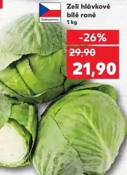 Kaufland Zelí hlávkové bílé rané nabídka