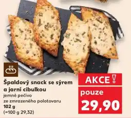 Kaufland Špaldový snack se sýrem a jarní cibulkou nabídka