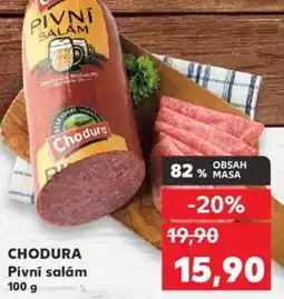 Kaufland CHODURA Pivní salám nabídka