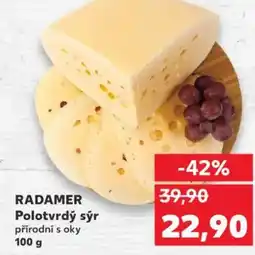 Kaufland RADAMER Polotvrdý sýr nabídka
