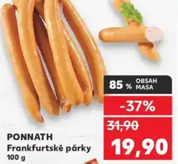 Kaufland PONNATH Frankfurtské párky nabídka