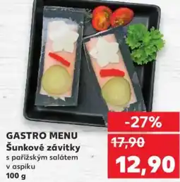 Kaufland GASTRO MENU Šunkové závitky nabídka