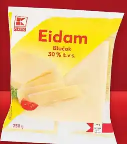 Kaufland Eidam 30% polotvrdý sýr bloček nabídka