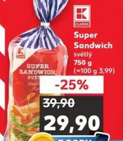 Kaufland Super Sandwich světlý nabídka