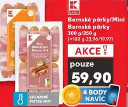 Kaufland Bernské párky/Mini Bernské párky nabídka