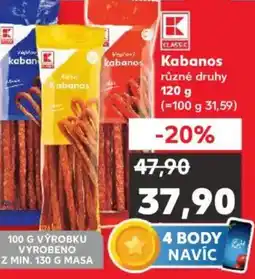 Kaufland Kabanos nabídka