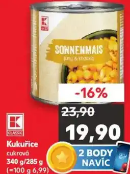 Kaufland Kukuřice cukrová nabídka