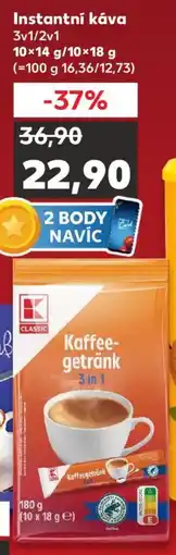 Kaufland Instantní káva 3v1/2v1 nabídka
