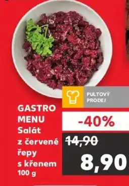 Kaufland GASTRO MENU Salát z červené řepy s křenem nabídka