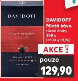 Kaufland DAVIDOFF Mletá káva nabídka