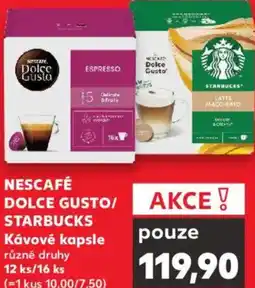 Kaufland NESCAFÉ DOLCE GUSTO/ STARBUCKS Kávové kapsle nabídka