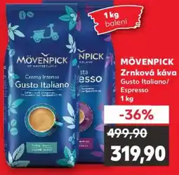 Kaufland MÖVENPICK Zrnková káva Gusto Italiano/ Espresso nabídka