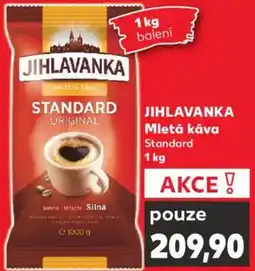 Kaufland JIHLAVANKA Mletá káva Standard nabídka