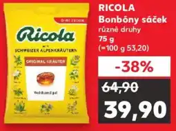 Kaufland RICOLA Bonbóny sáček nabídka