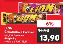 Kaufland LION Čokoládová tyčinka nabídka