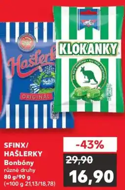 Kaufland SFINX/ HAŠLERKY Bonbóny nabídka