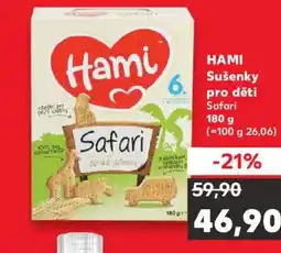 Kaufland HAMI Sušenky pro děti Safari nabídka