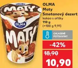Kaufland OLMA Maty Smetanový dezert nabídka