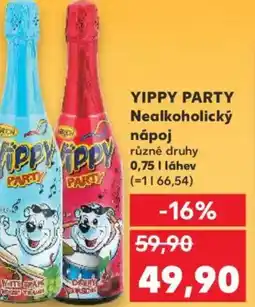 Kaufland YIPPY PARTY Nealkoholický nápoj nabídka