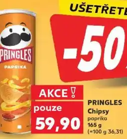 Kaufland PRINGLES Chipsy paprika nabídka