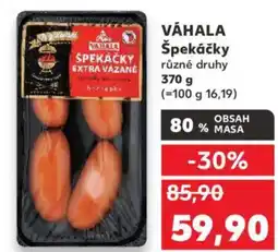 Kaufland VÁHALA Špekáčky nabídka