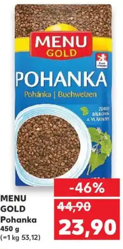 Kaufland MENU GOLD Pohanka nabídka