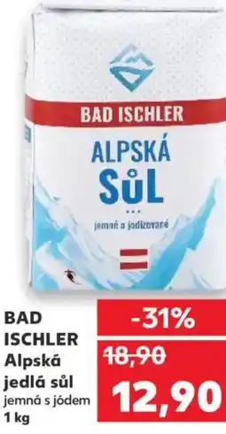 Kaufland BAD ISCHLER Alpská jedlá sůl nabídka