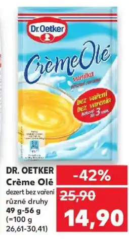 Kaufland DR. OETKER Crème Olé dezert bez vaření nabídka