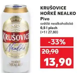 Kaufland KRUŠOVICE HOŘKÉ NEALKO Pivo nabídka