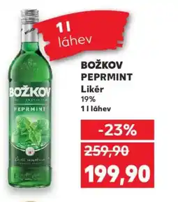 Kaufland BOŽKOV PEPRMINT Likér 19% nabídka
