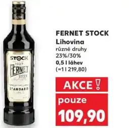 Kaufland FERNET STOCK Lihovina nabídka