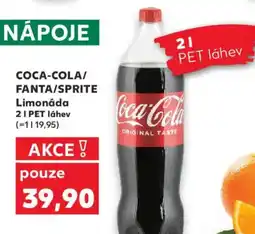 Kaufland COCA-COLA/ FANTA/SPRITE Limonáda nabídka