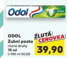 Kaufland ODOL Zubní pasta nabídka