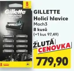 Kaufland GILLETTE Holicí hlavice Mach3 nabídka