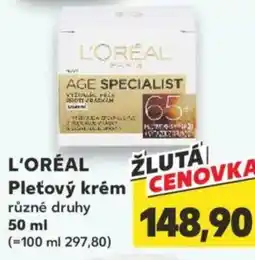 Kaufland L'ORÉAL Pleťový krém nabídka